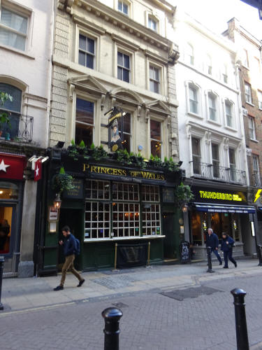 Princess of Wales, 27 Villiers Street, WC2 - in March 2020