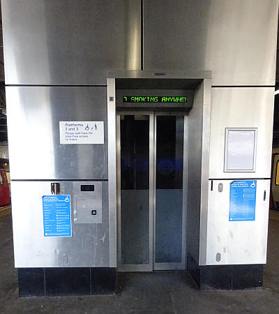 Wembley Park Station Lift between platform and ticket hall