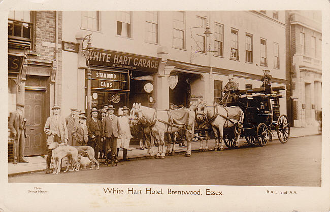 White Hart, Brentwood - postcard dates from circa 1920s