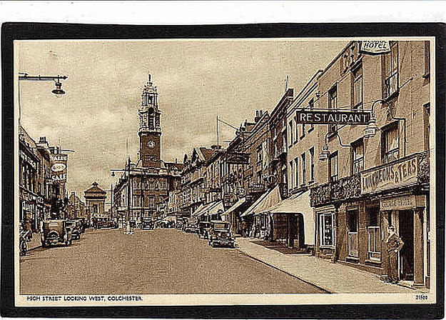 George Hotel, High Street, Colchester - looking west