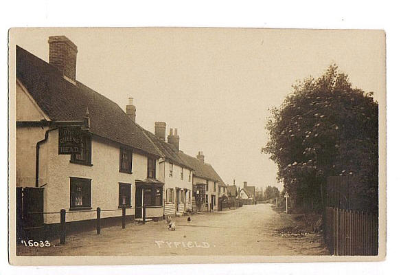 Queens Head, Fyfield - circa 1915