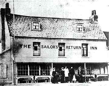 Sailors Return, West Wharf, Grays Thurrock postcard