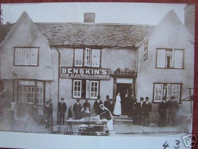 White Hart, Great Bardfield - Edwin Clapson name over the door