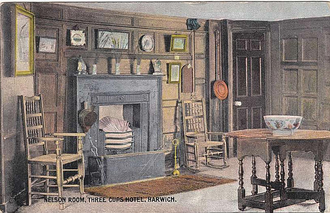 Nelsons Room, Three Cups Hotel, Harwich