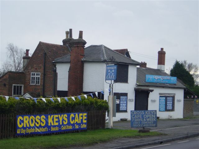 Crosskeys, Thornwood Common, North Weald Bassett in January, 2005