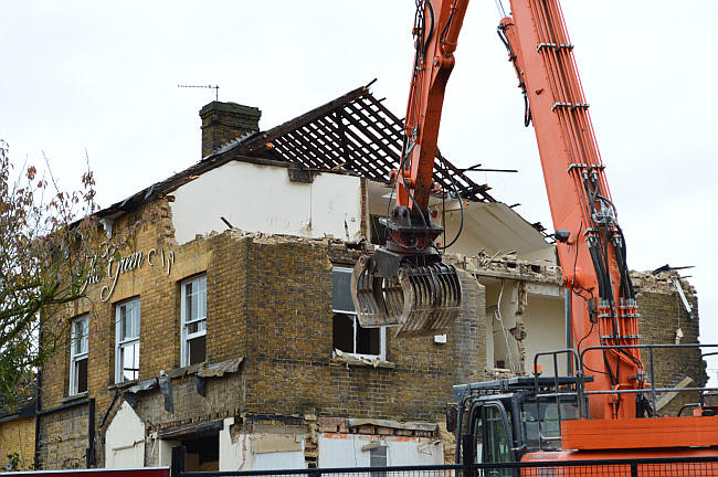 Green Man, Farm Hill Lane, Waltham Abbey - the end in 2013