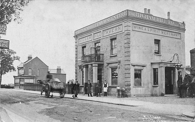 The Higham Hill Tavern, with Landlord, William Henry Woodward  - circa 1900
