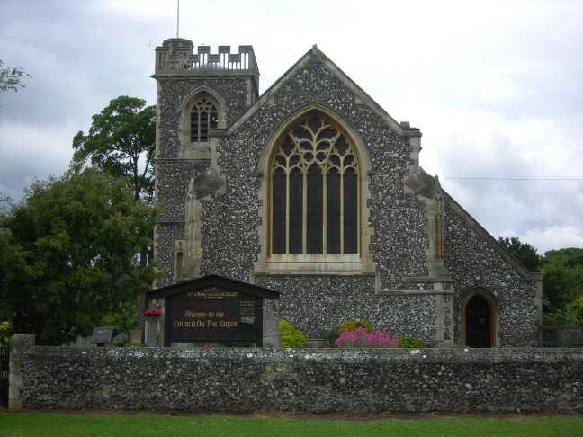 Havering Church, St John the Evangelist - in May 2007 - the front entrance