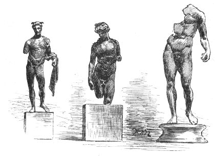 STATUES OF MERCURY, APOLLO, AND JUPITER OR NEPTUNE,
    FOUND IN THE THAMES, 1837