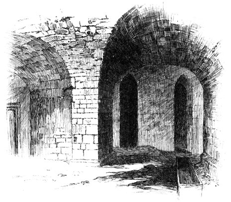 CRYPT: REMAINS OF THE COLLEGIATE CHURCH
OF ST. MARTIN-LE-GRAND, N.E.