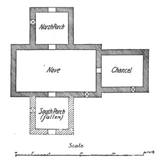 PLAN OF SAXON CHURCH, BRADFORD-ON-AVON