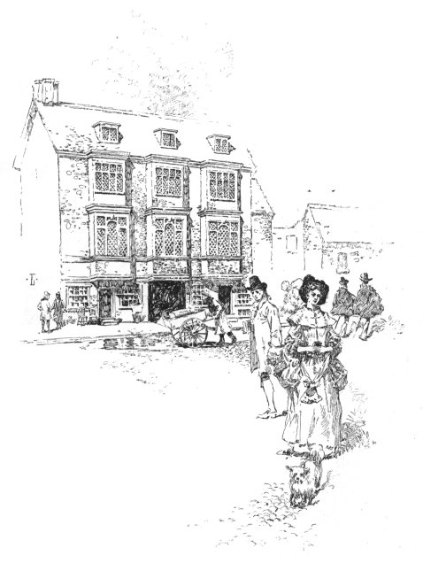 SOUTH VIEW OF FALCON TAVERN, ON THE
    BANK SIDE, SOUTHWARK, AS IT APPEARED
    IN 1805