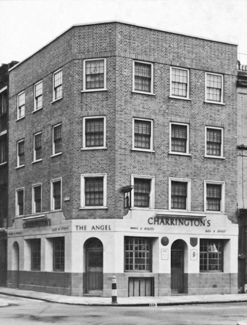 The Angel, Crosswall, at the corner of Vine Street had just been rebuilt in 1937 at the cost of £6432