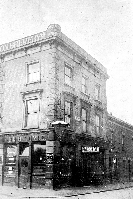 Duke of Cornwall, Stewarts Road, Battersea - Licensee John H Curle in circa 1901