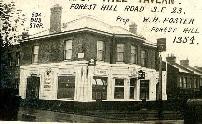 Forest Hill Tavern, Forest Hill Road - circa 1930 (a match box cover)
