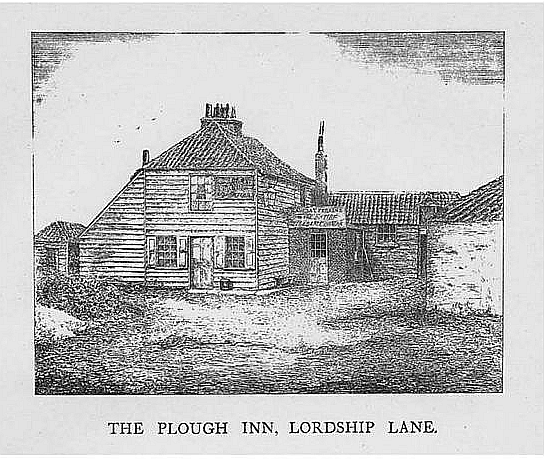The Plough Inn, Lordship Lane - in 1875