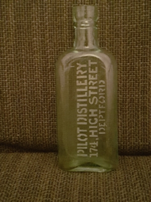 Pilot Distillery bottle, 174 High Street, Deptford 