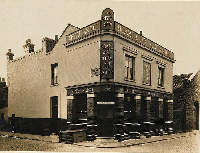 Rising Sun, 22 Creekside, St Paul, Deptford at the junction with Alvar street