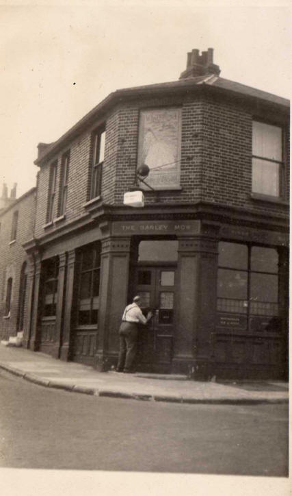 Barley Mow, 89 Royal Hill, Greenwich - circa 1944 with William Brown outside the Public House