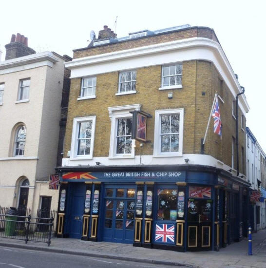 Cricketers, 22 King William Walk, Greenwich - in January 2011