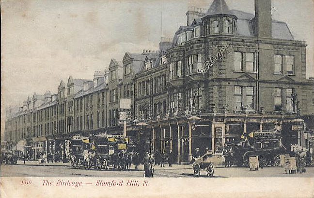 The Birdcage, Stamford Hill N - Licensee W R Coysh circa 1907