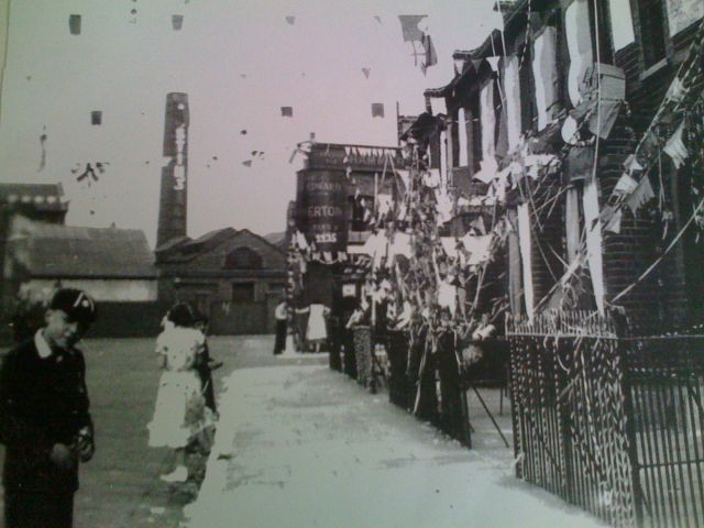 From Wick Road, looking towards The Prince Edward in Prince Edward Road in 1935.The celebration was the Silver Jubilee of George V