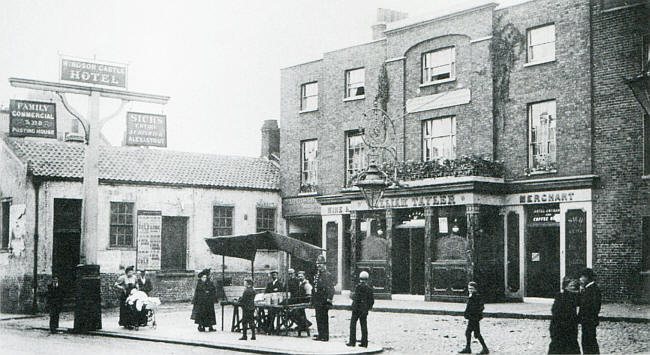 Windsor Castle, 134 King Street, Hammersmith - circa 1895 with landlord, William Tayler.