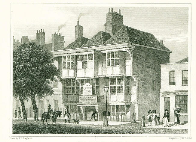 Old Queens Head, Islington - in 1830