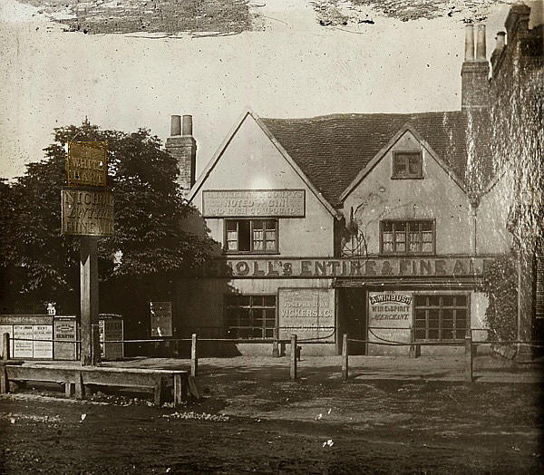 White Hart, High Street, Lewisham - circa 1890s with landlord Alfred Winbush