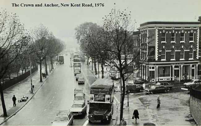 Crown & Anchor, 116 New Kent Road, Walworth, Newington SE1 - in 1976