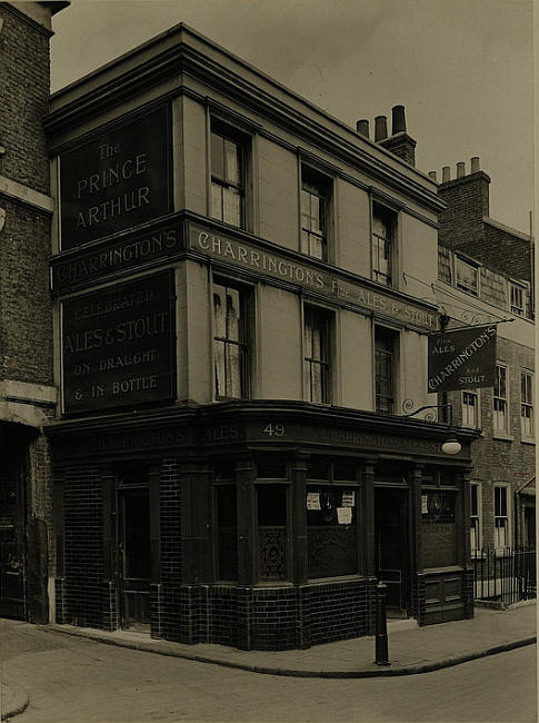 Prince Arthur, 49 Brunswick Place, City Road, Shoreditch N1 - in 1937