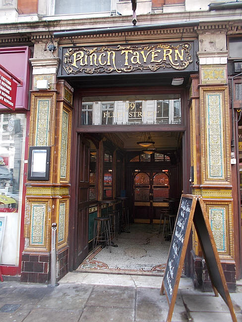 Punch Tavern, 99 Fleet Street, EC4 - in February 2019