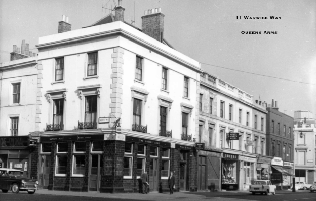 Queens Arms, 11 Warwick Way, SW1 - circa 1963