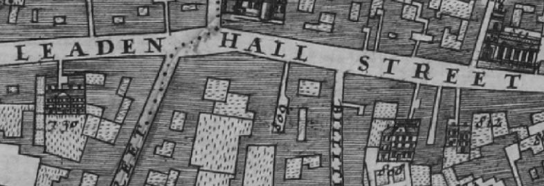 Morgans Map of London in 1682 shows Leadenhall street and lists 809 Pott Inne.