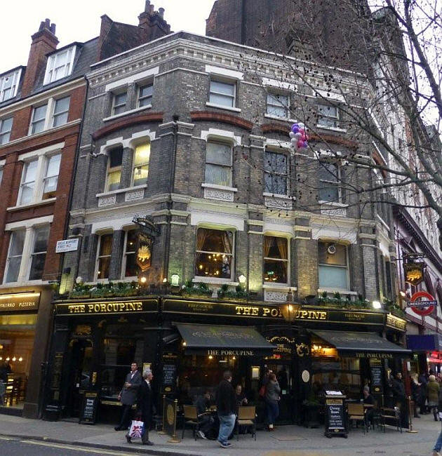 Porcupine, 48 Charing Cross Road, WC2 - in March 2013