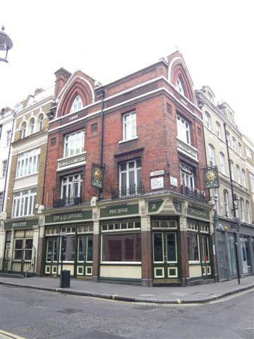 Sun & 13 Cantons, 21-22 Great Pulteney Street, W1 - in April 2008