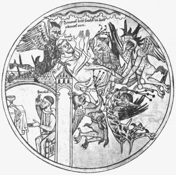 GUTHLAC CARRIED AWAY BY DEVILS