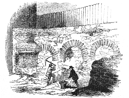 Town Wall, Aldermanbury Postern 1857