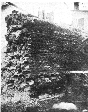 Town Wall, Newgate Prison site 1903