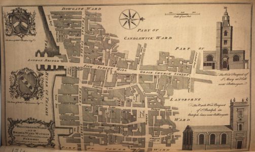 Billingsgate and Bridge Ward in 1756 neatly engraved from a New Survey