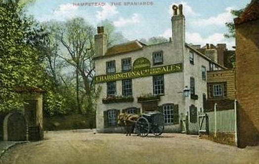 Spaniards Inn, Spaniards Road - in 1900