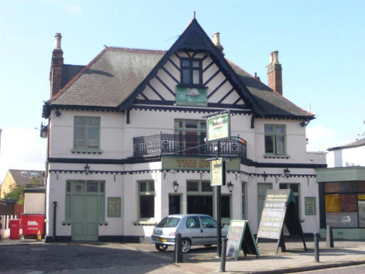 Swan Inn, Harrow Road, Sudbury - in April 2009