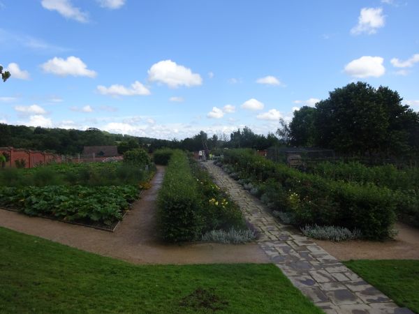 Chartwell House WalledFlower Gardens and paths in August 2021 