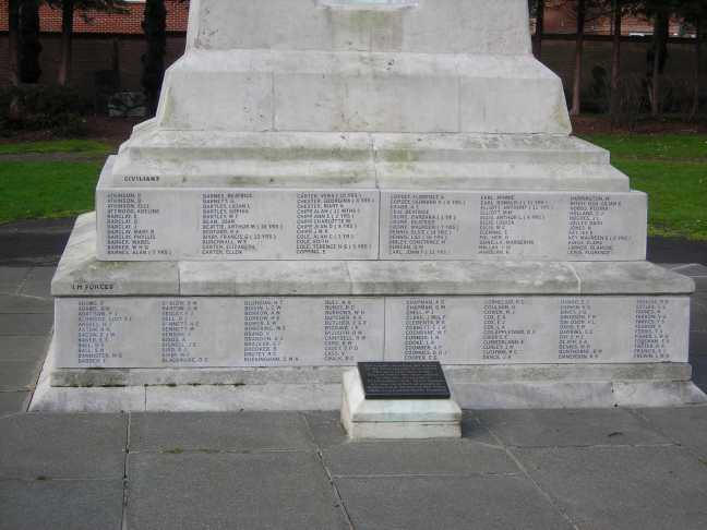 War Memorial Front Base Panel