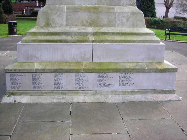 War Memorial Left Base