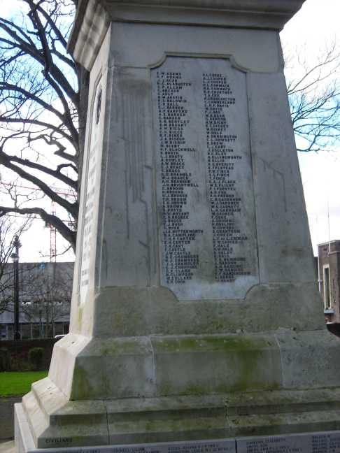 Romford War Memorial - the Right Face