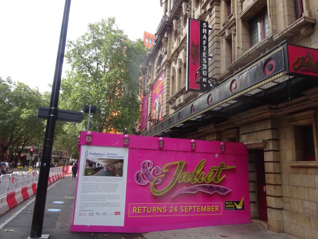 Shaftesbury Theatre, 210 Shaftesbury Avenue, London, WC2H 8DP - in October 2021