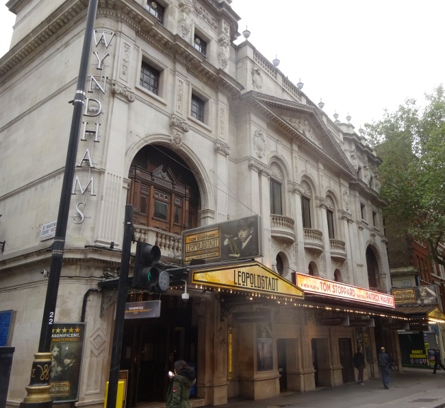 Wyndhams Theatre, Charing Cross Road, London, WC2H 0DA - in October 2021