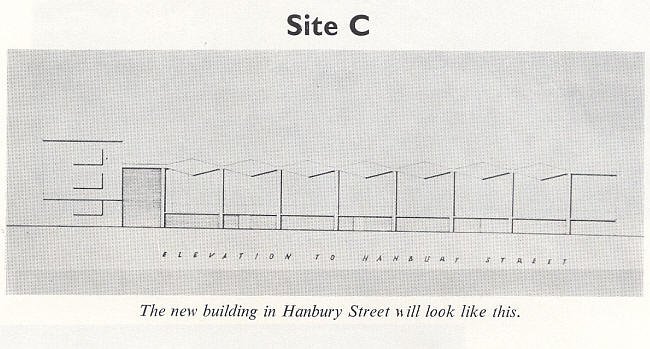 Site C - The new building in Hanbury Street will look like this