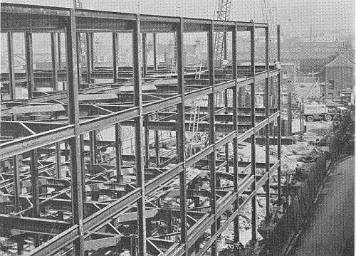 The site as it looked in June 1970 from Wilkes Street